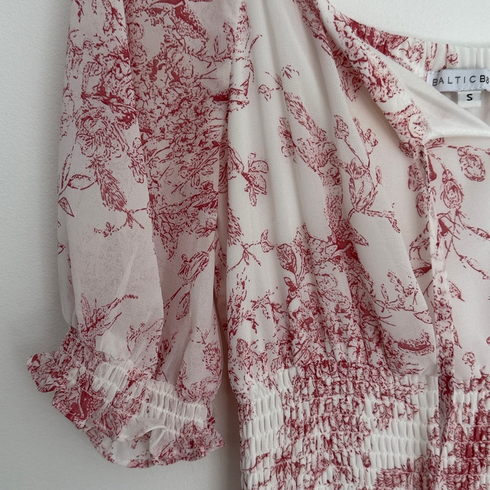 Baltic Born Pink and White/pink Floral Tiered Maxi Dress - Picture 5 of 5